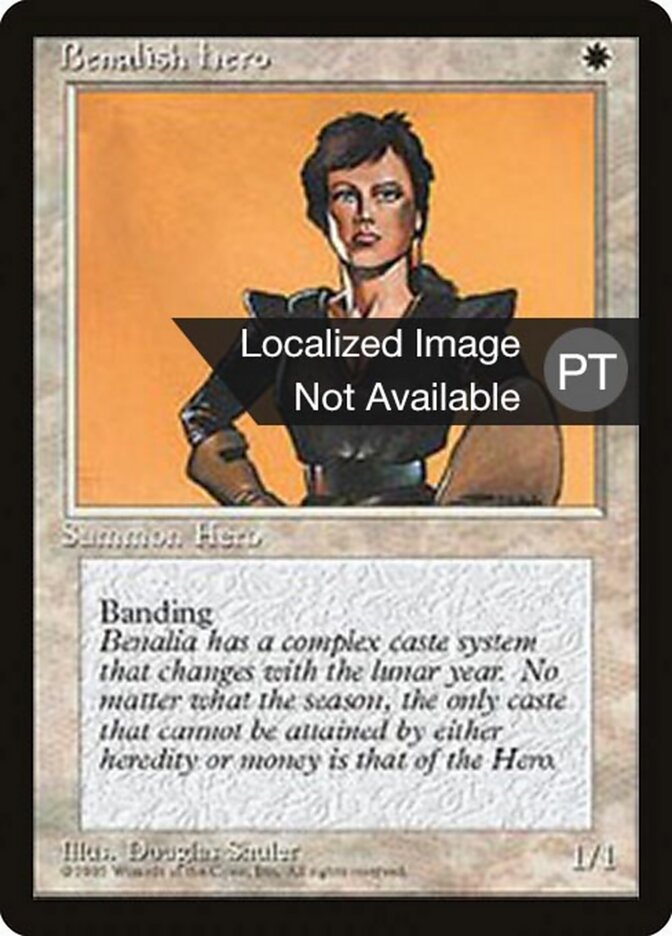 Heroína de Benália - Fourth Edition Foreign Black Border