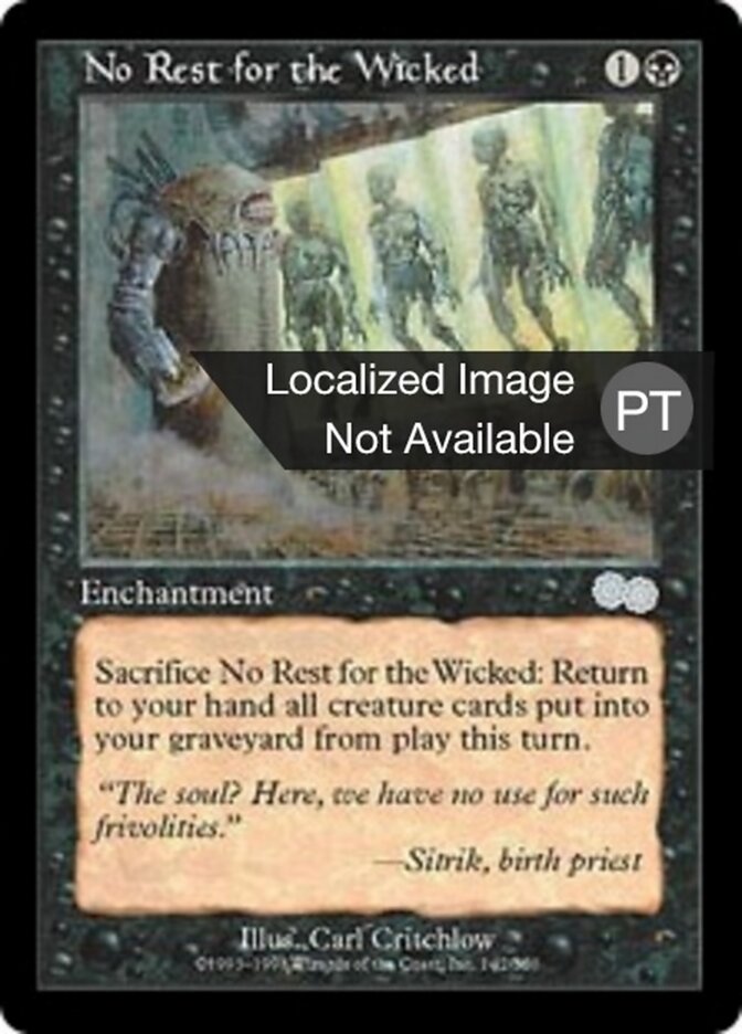 Sem Descanso para o Mal - Urza's Saga