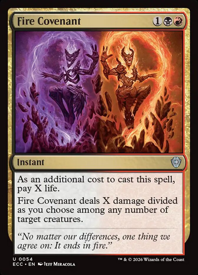 Fire Covenant - Lorwyn Eclipsed Commander