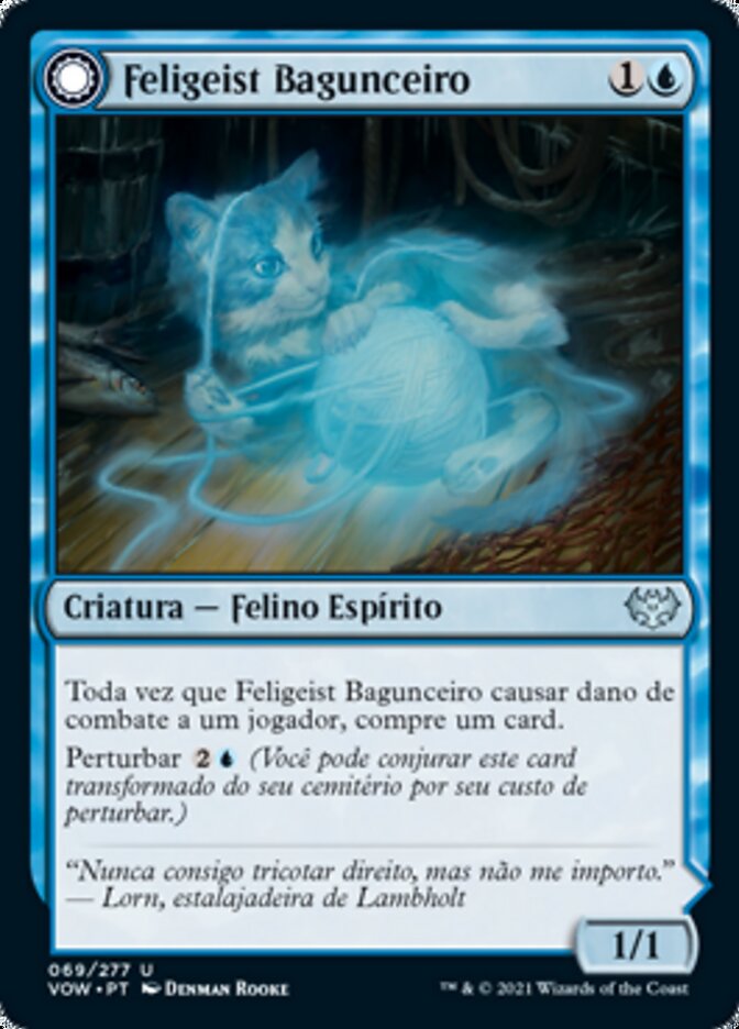Mischievous Catgeist // Catlike Curiosity - Innistrad: Crimson Vow