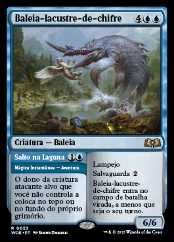 Horned Loch-Whale // Lagoon Breach - Wilds of Eldraine