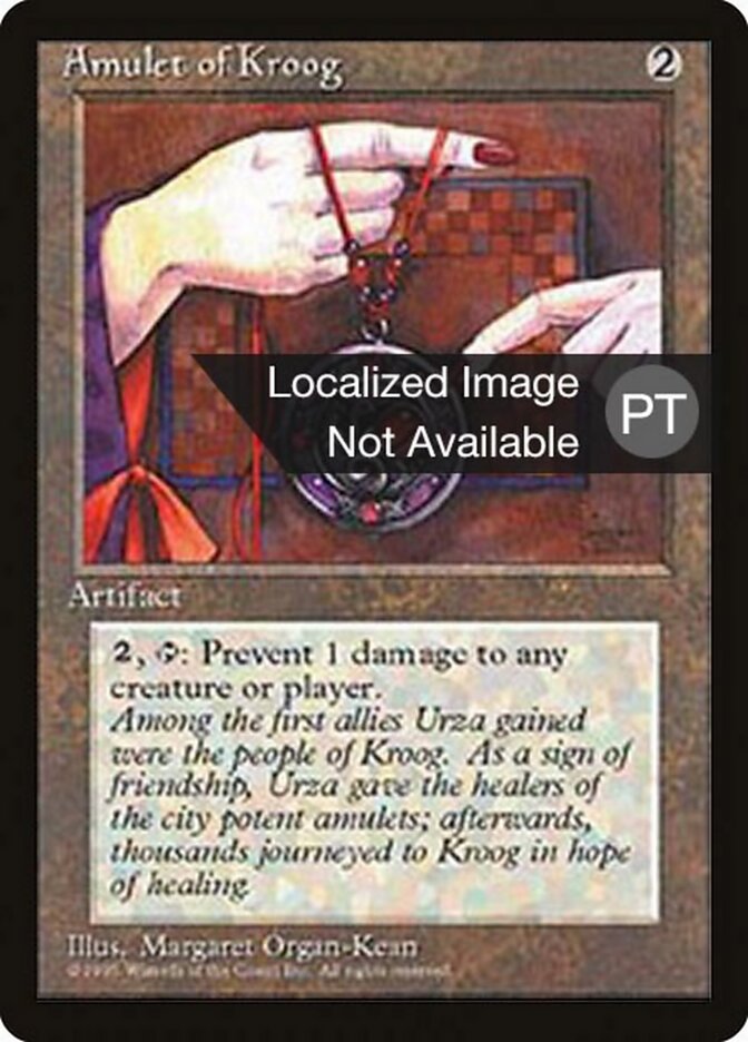 Amuleto de Kroog - Fourth Edition Foreign Black Border