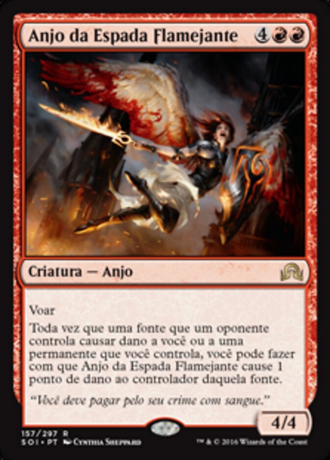 Anjo da Espada Flamejante - Shadows over Innistrad