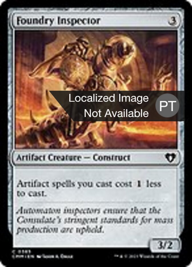 Inspetor da Fundição - Commander Masters