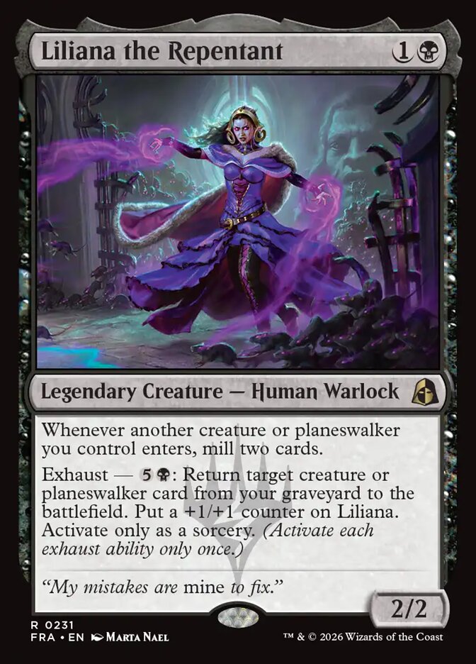 Liliana the Repentant, Reality Fracture (Divulgação/Wizards of the Coast)