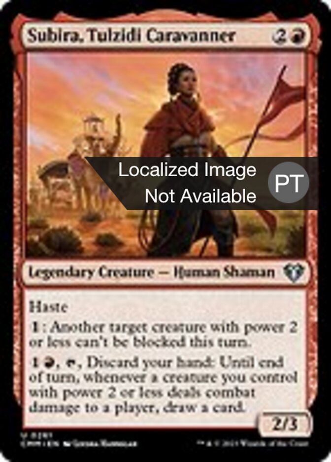 Subira, Caravaneira Tulzidi - Commander Masters