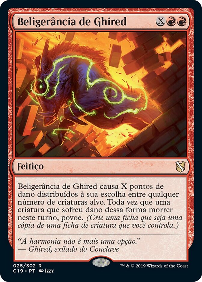 Beligerância de Ghired - Commander 2019