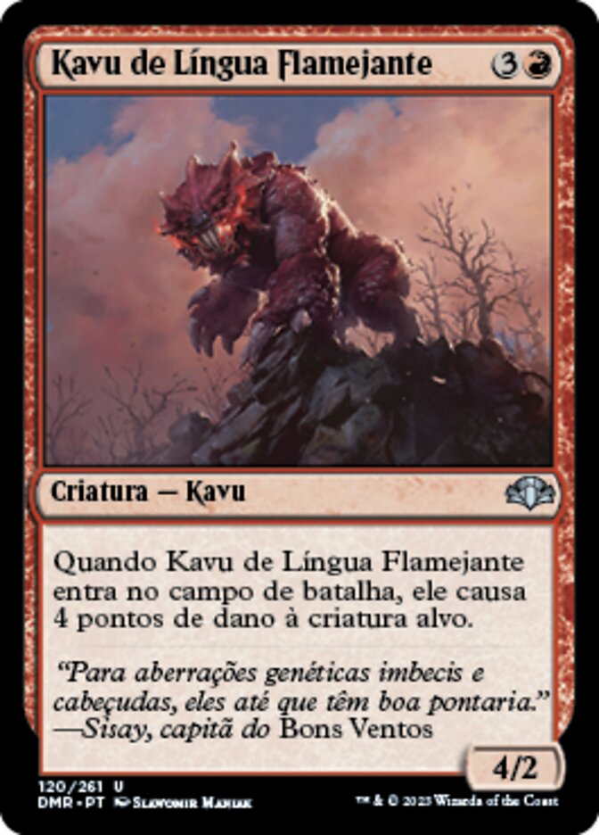 Kavu de Língua Flamejante - Dominaria Remastered