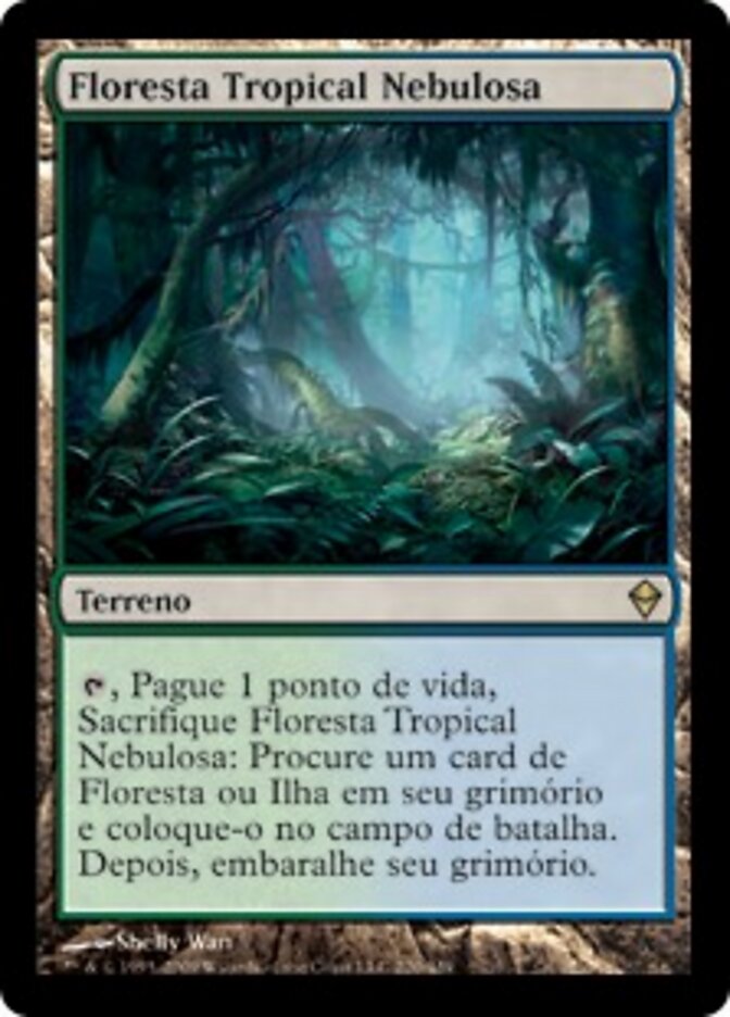Floresta Tropical Nebulosa - Zendikar