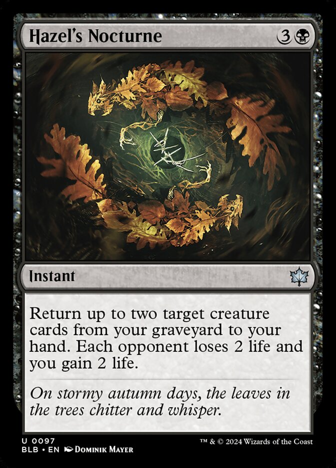 Hazel's Nocturne - Bloomburrow