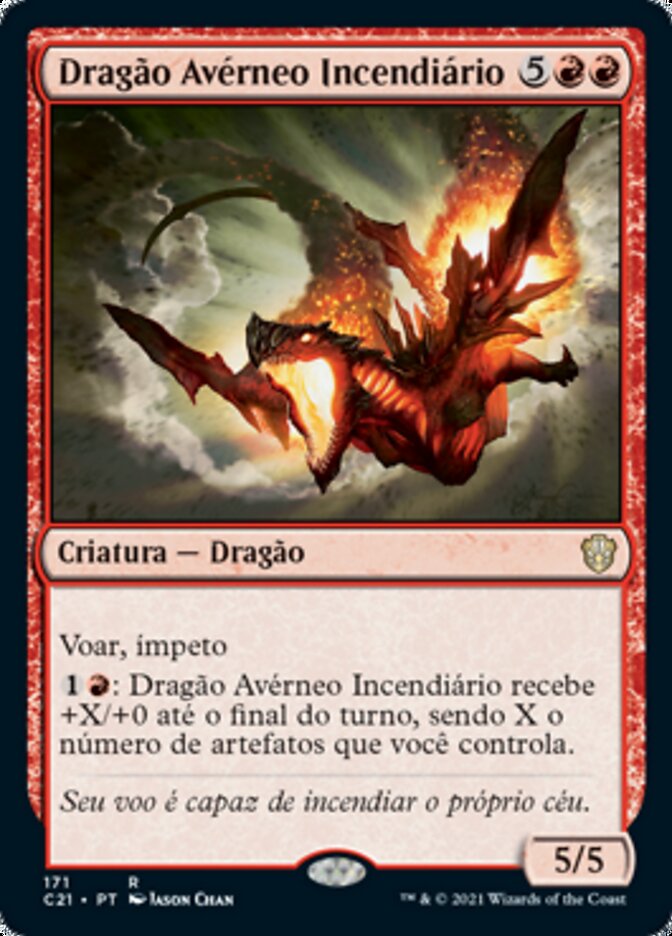 Dragão Avérneo Incendiário - Commander 2021