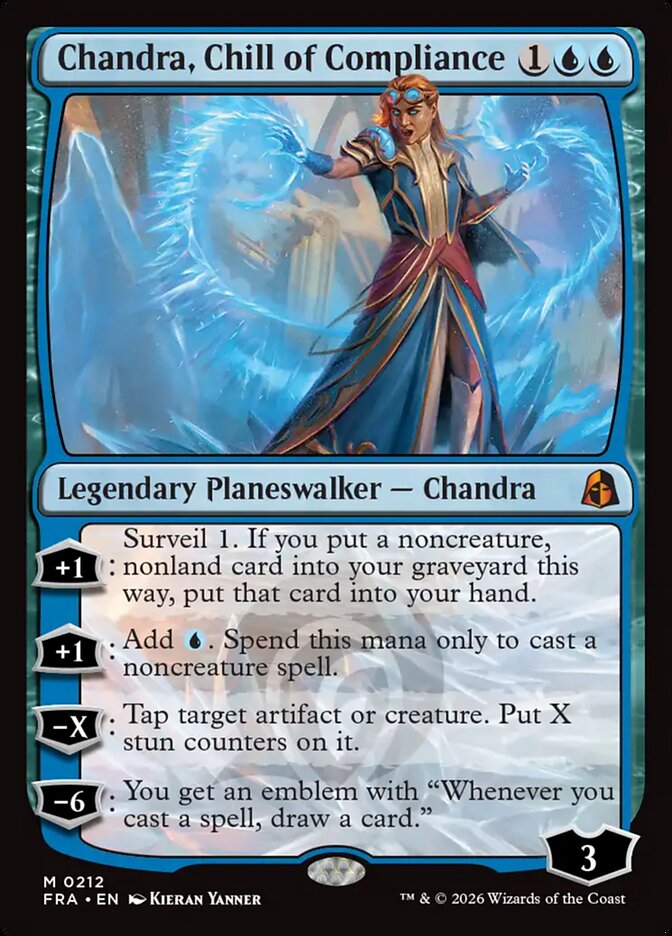 Chandra, Chill of Compliance, Reality Fracture (Divulgação/Wizards of the Coast)
