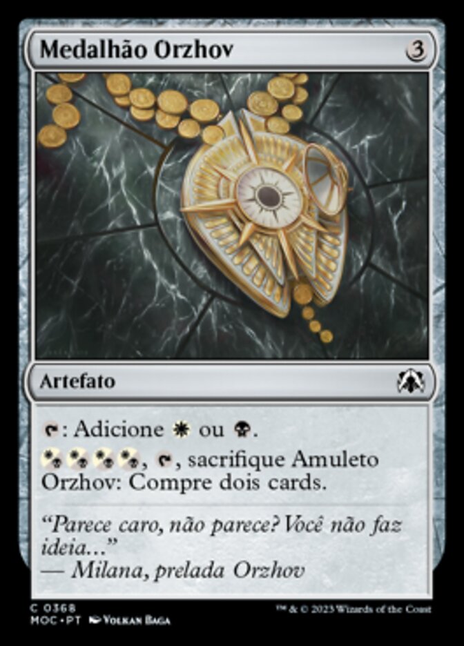 Medalhão Orzhov - March of the Machine Commander
