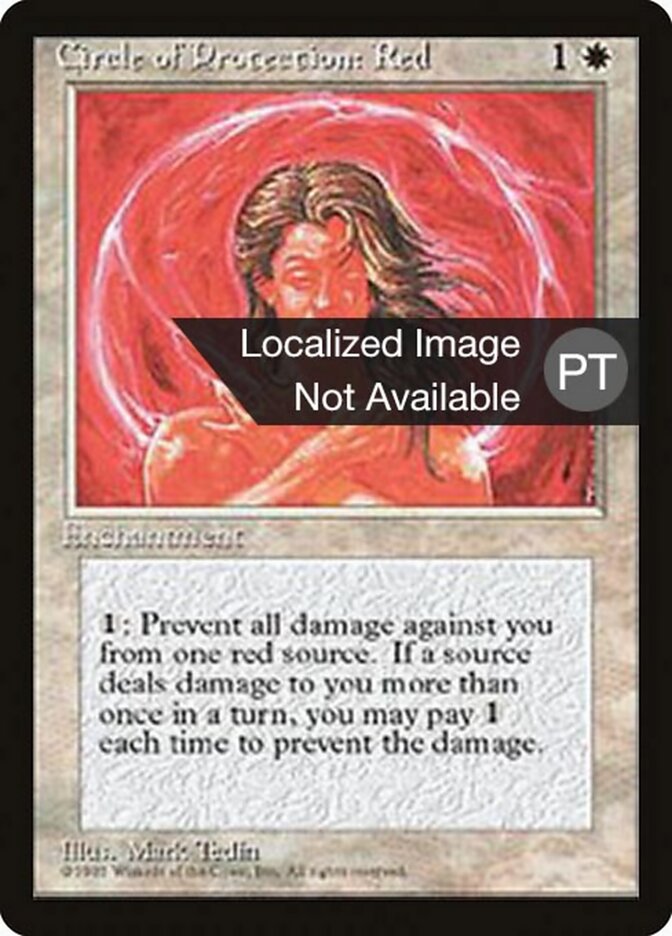 Círculo de Proteção: Vermelho - Fourth Edition Foreign Black Border