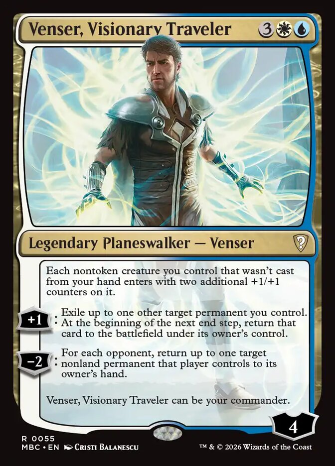 Venser, Visionary Traveler - Mystery Booster Commander Edition