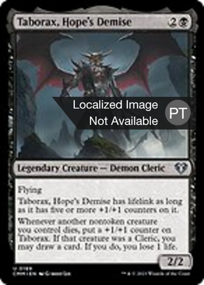 Taborax, Fim da Esperança - Commander Masters