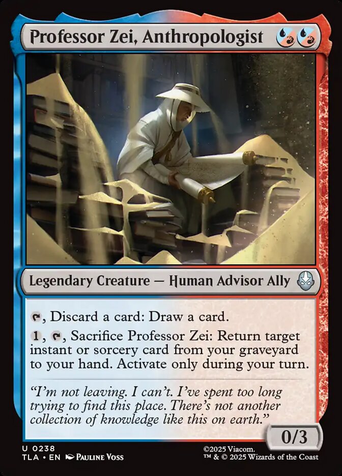 Professor Zei, Anthropologist - Avatar: The Last Airbender