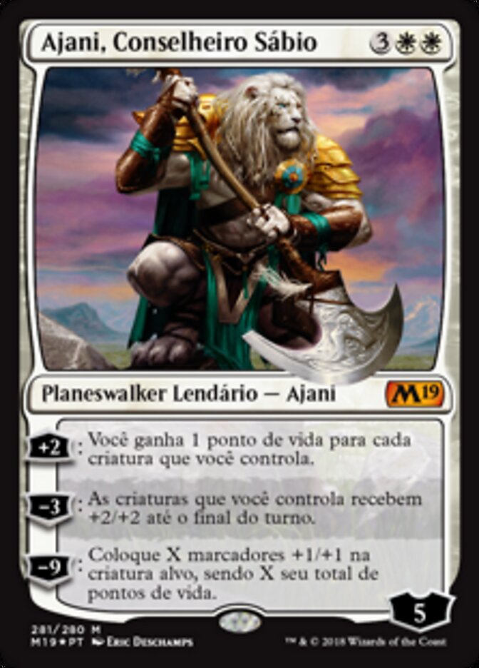 Ajani, Conselheiro Sábio - Core Set 2019