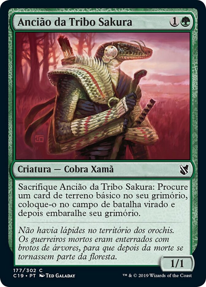 Ancião da Tribo Sakura - Commander 2019
