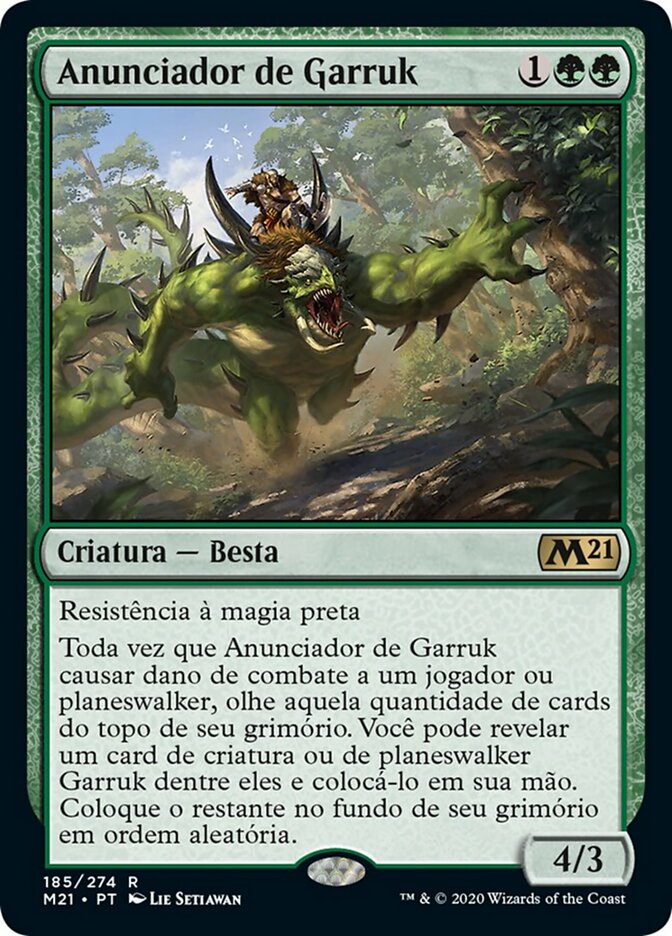 Anunciador de Garruk - Core Set 2021