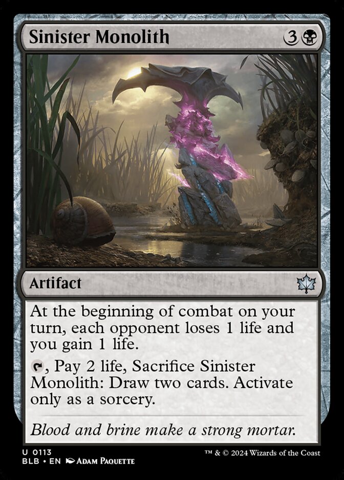Sinister Monolith - Bloomburrow