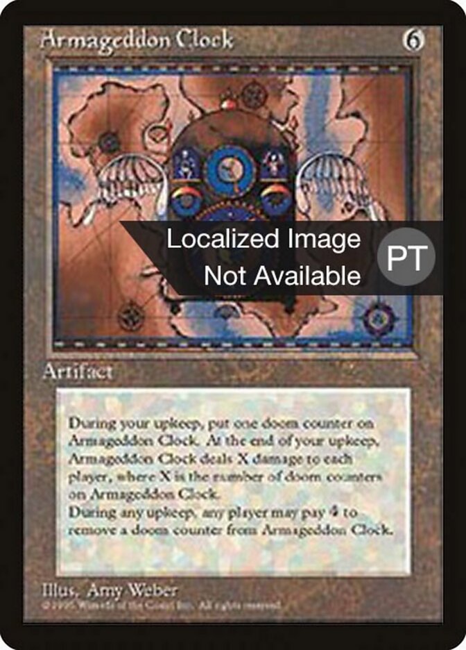 Relógio do Armagedon - Fourth Edition Foreign Black Border