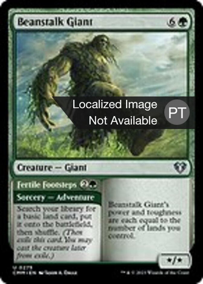 Beanstalk Giant // Fertile Footsteps - Commander Masters