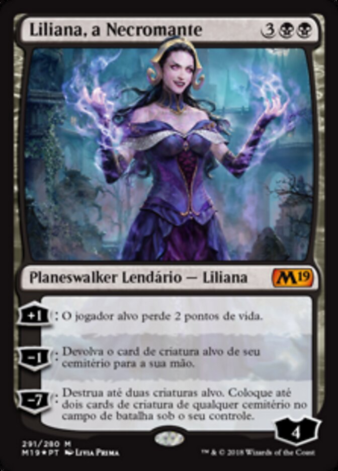 Liliana, a Necromante - Core Set 2019