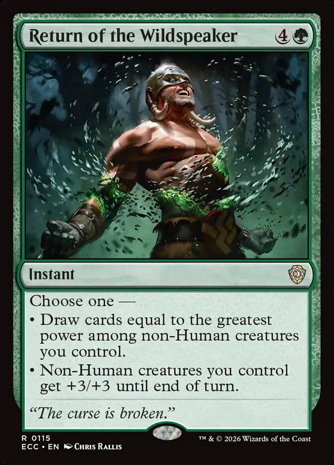Return of the Wildspeaker - Lorwyn Eclipsed Commander