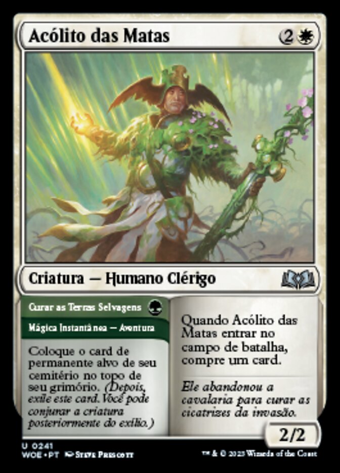 Woodland Acolyte // Mend the Wilds - Wilds of Eldraine