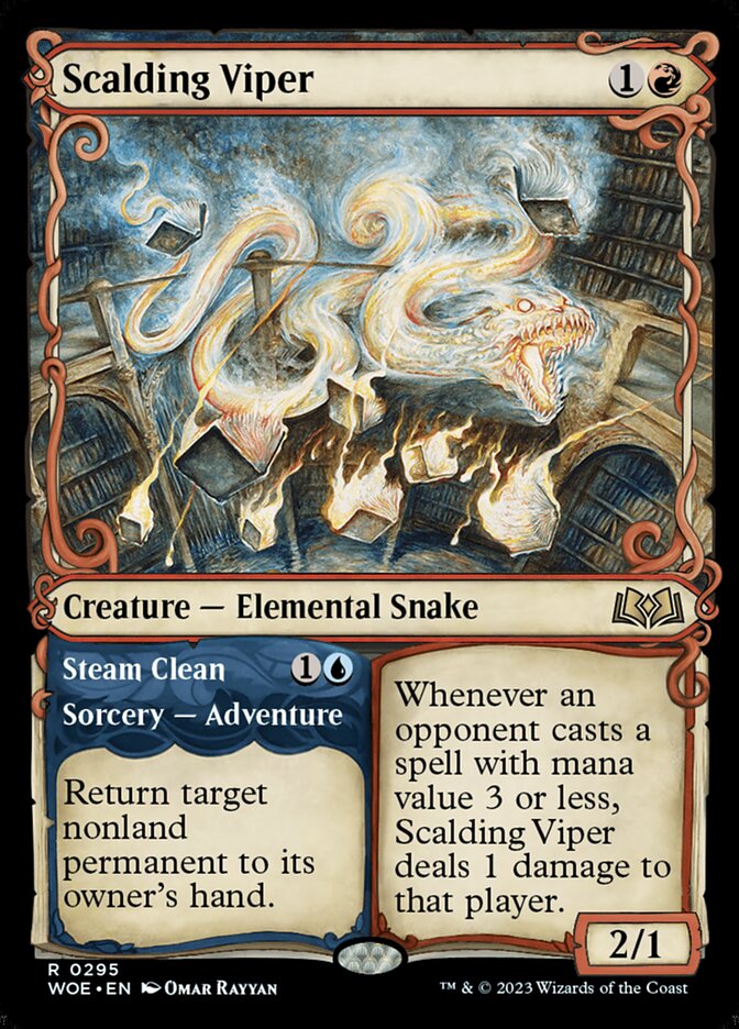 Scalding Viper // Steam Clean - Wilds of Eldraine