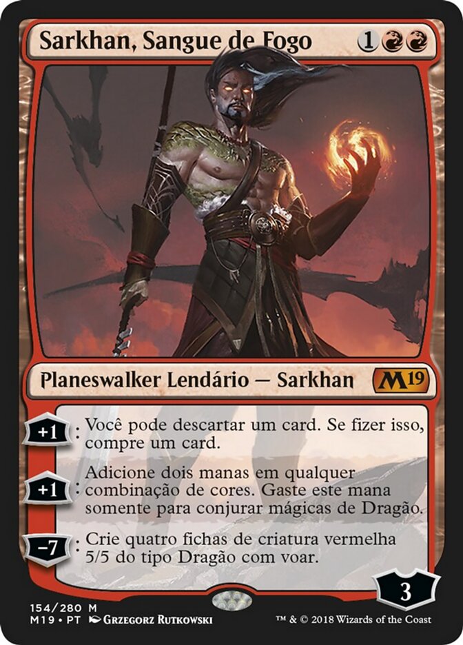 Sarkhan, Sangue de Fogo - Core Set 2019