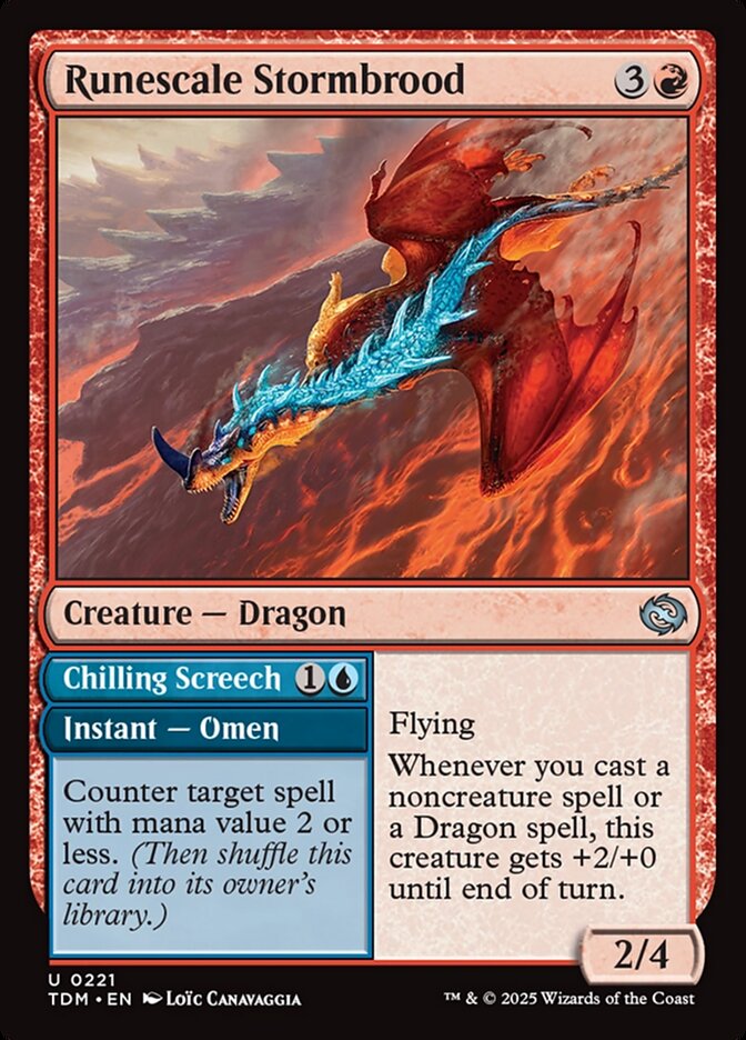 Runescale Stormbrood // Chilling Screech - Tarkir: Dragonstorm