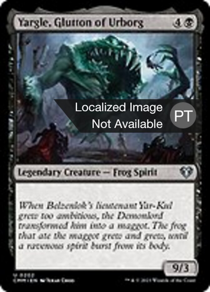 Yargle, Glutão de Urborg - Commander Masters
