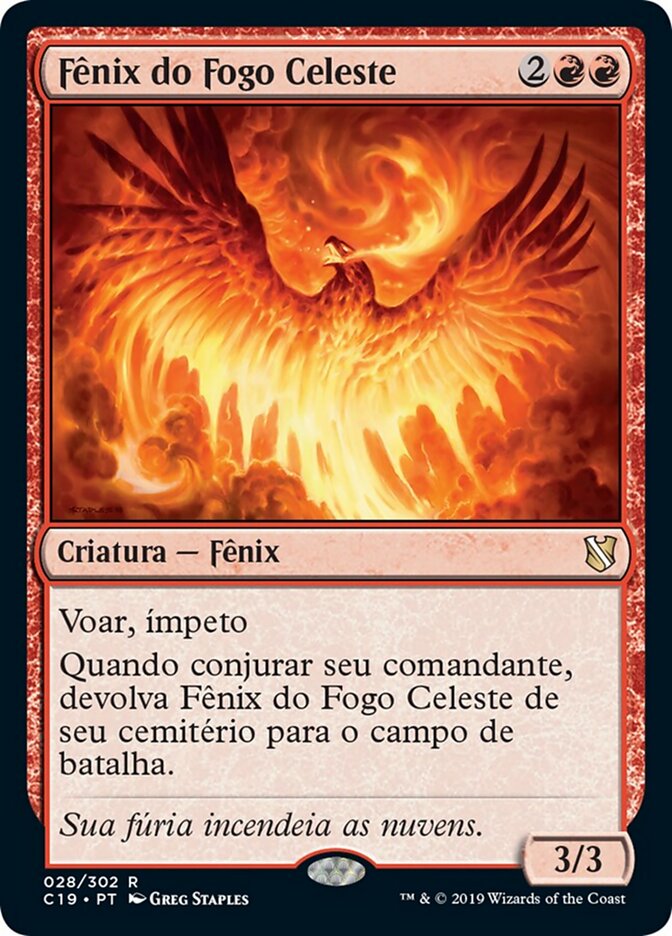 Fênix do Fogo Celeste - Commander 2019