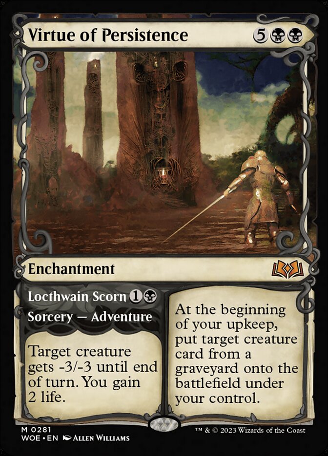 Virtue of Persistence // Locthwain Scorn - Wilds of Eldraine