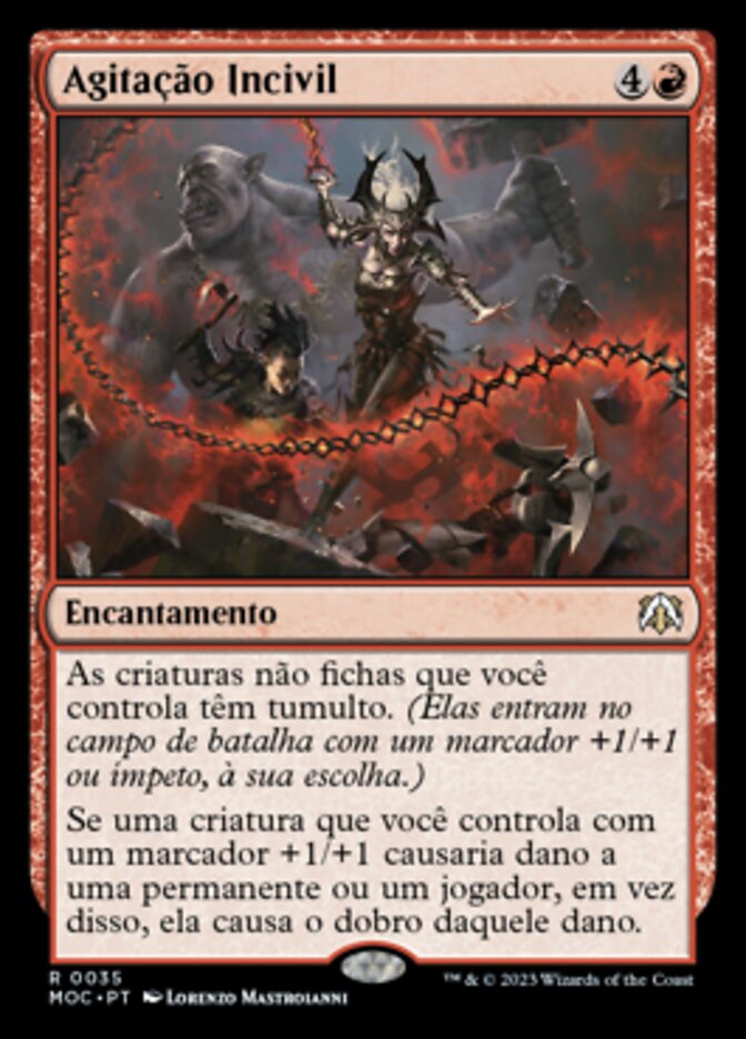 Agitação Incivil - March of the Machine Commander
