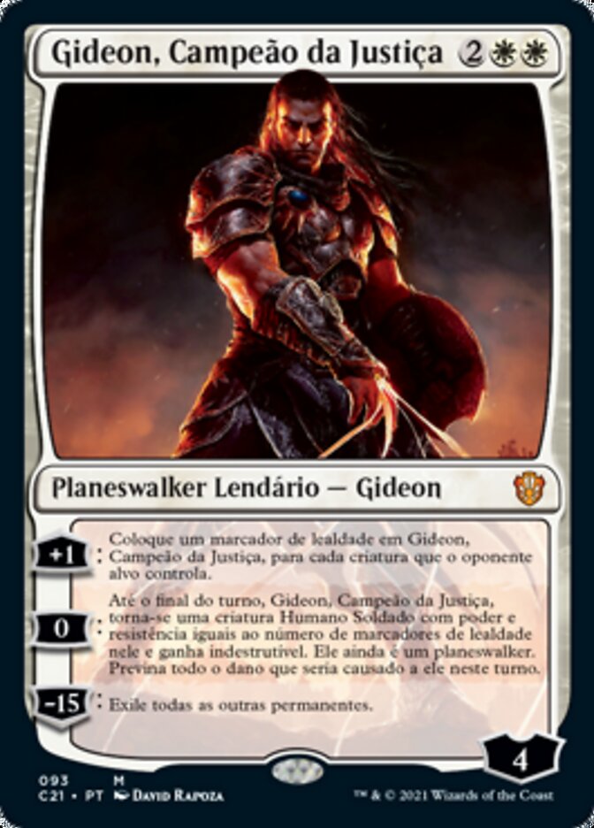Gideon, Campeão da Justiça - Commander 2021