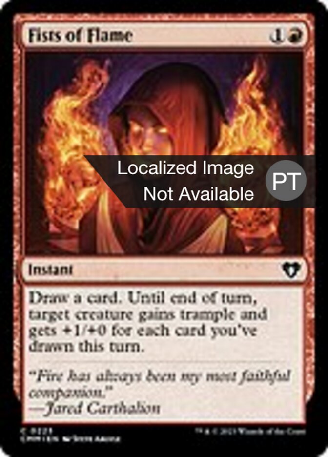 Punhos Chamejantes - Commander Masters