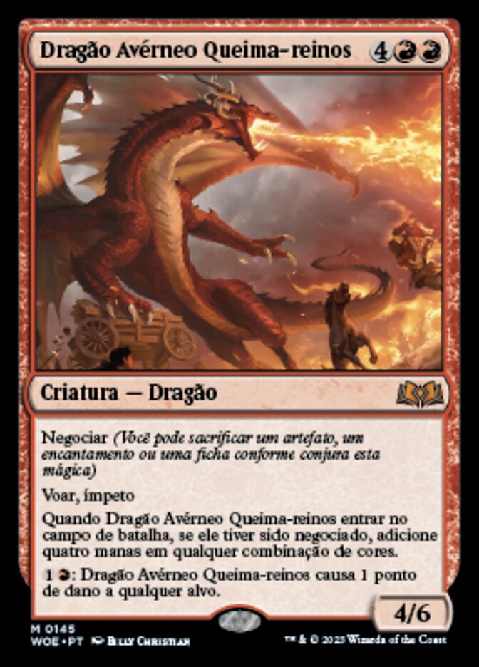 Dragão Avérneo Queima-reinos - Wilds of Eldraine