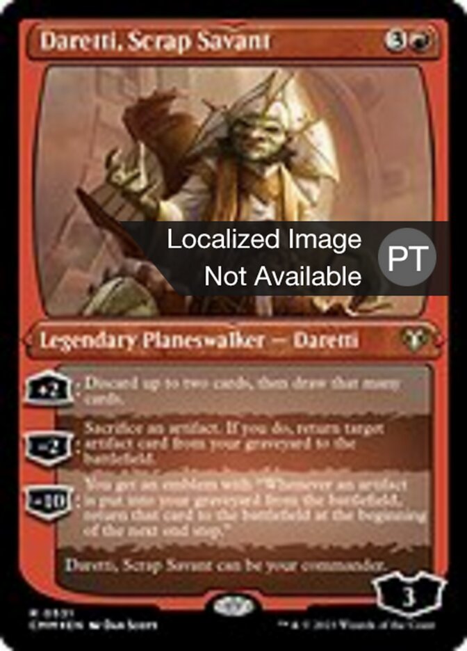 Daretti, Sábio da Sucata - Commander Masters