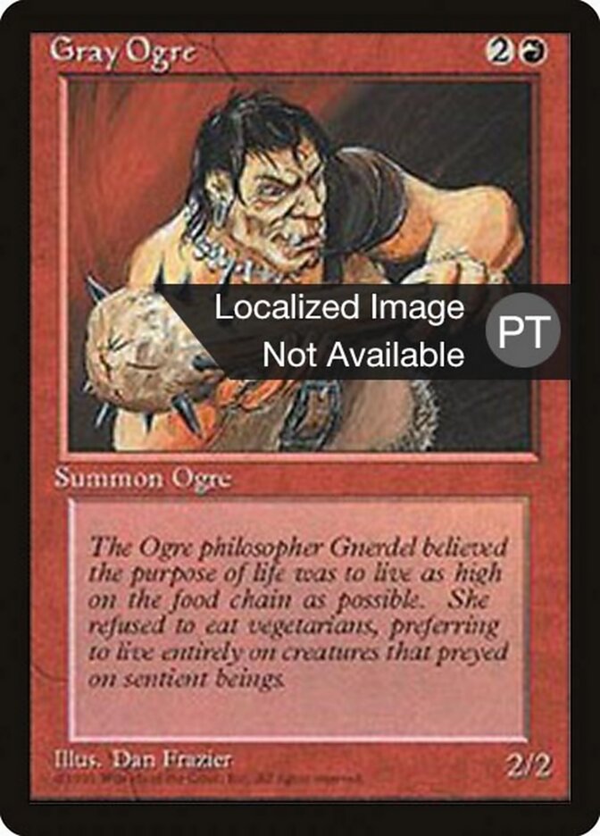 Ogro Cinzento - Fourth Edition Foreign Black Border