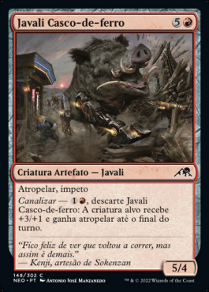 Javali Casco-de-ferro - Kamigawa: Neon Dynasty