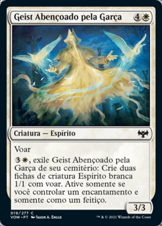 Geist Abençoado pela Garça - Innistrad: Crimson Vow
