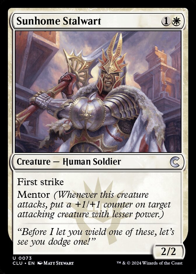 Sunhome Stalwart - Ravnica: Clue Edition