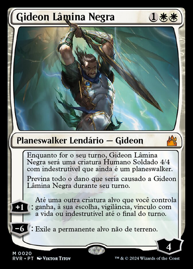 Gideon Lâmina Negra - Ravnica Remastered