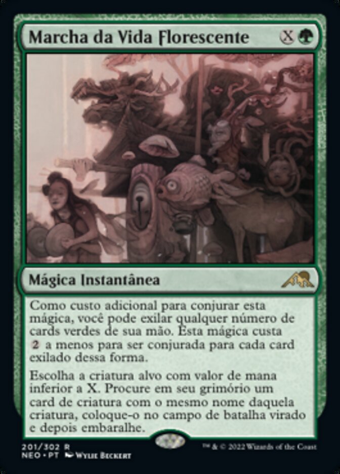 Marcha da Vida Florescente - Kamigawa: Neon Dynasty