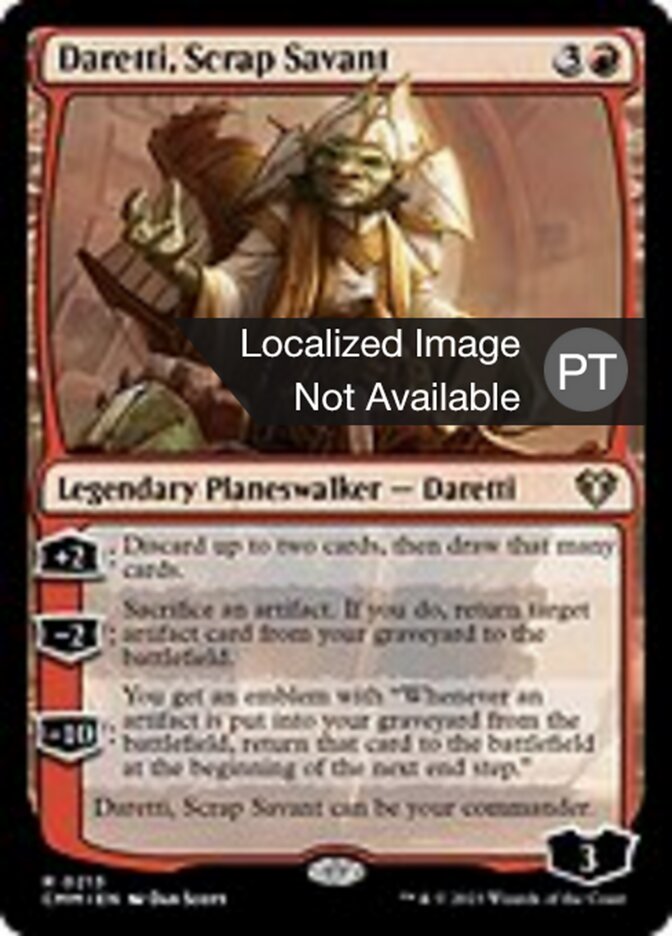 Daretti, Sábio da Sucata - Commander Masters
