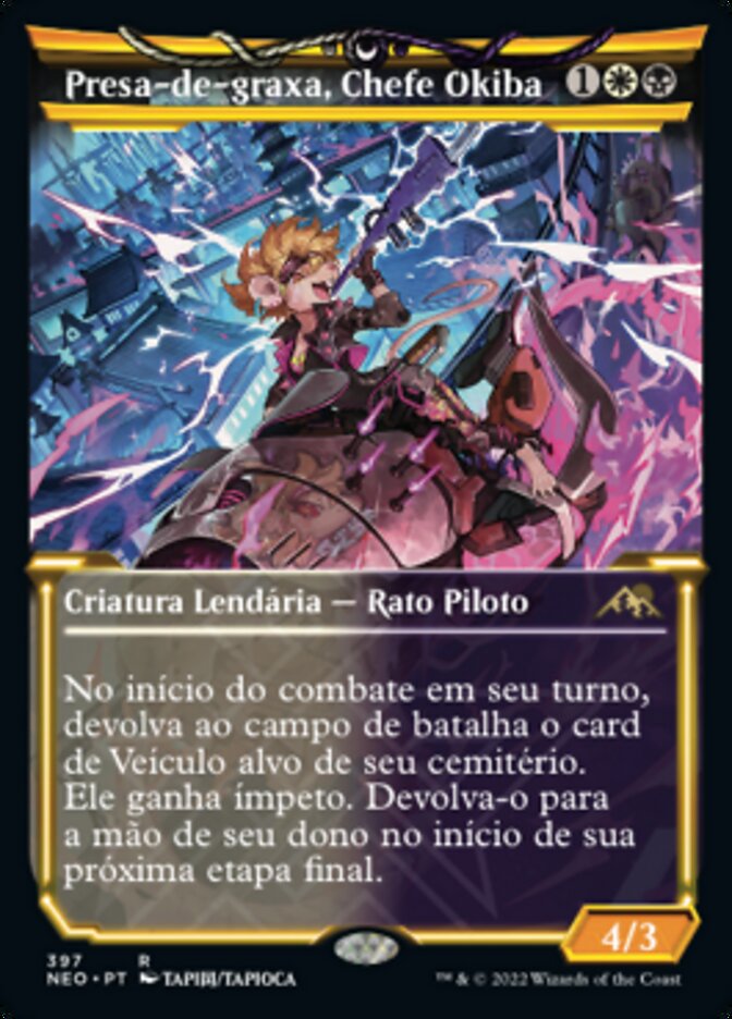 Presa-de-graxa, Chefe Okiba - Kamigawa: Neon Dynasty