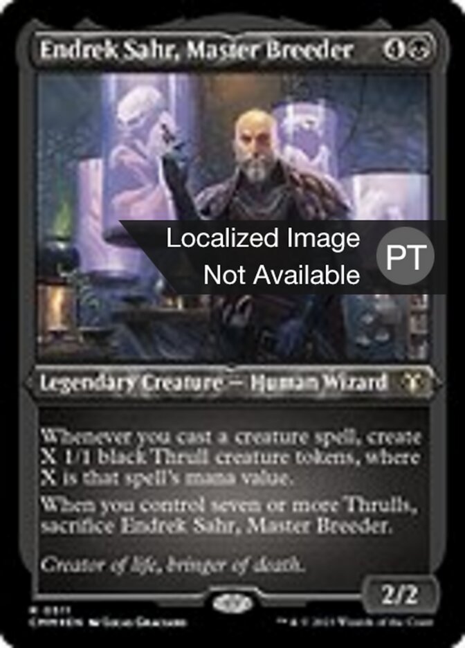 Endrek Sahr, Criador Mestre - Commander Masters